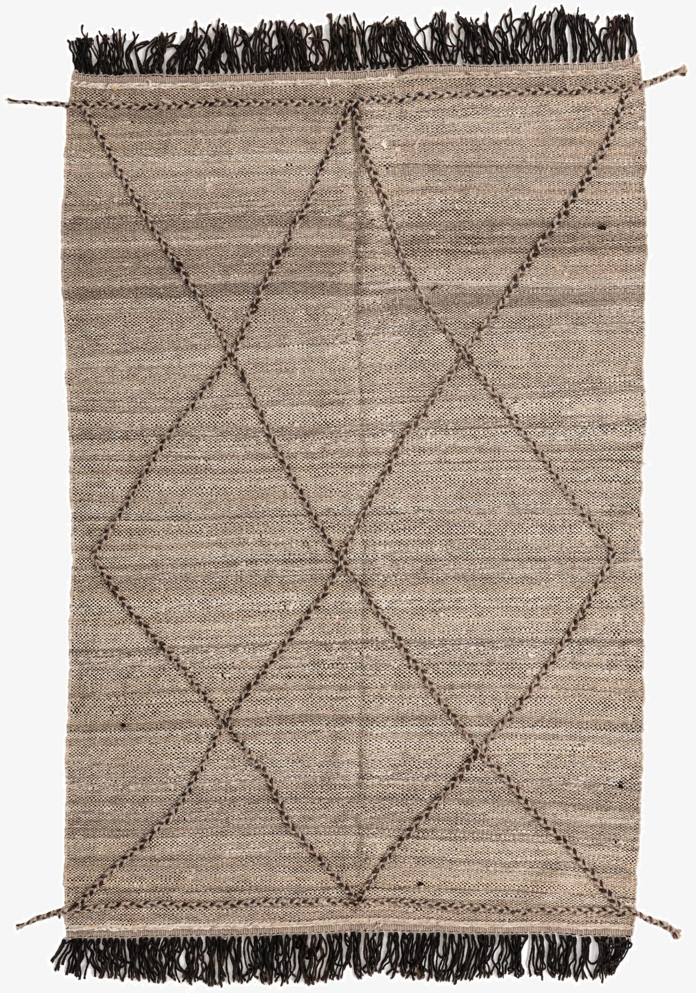 5' 3 x 8'  Hand Knotted Moroccan Wool Rug