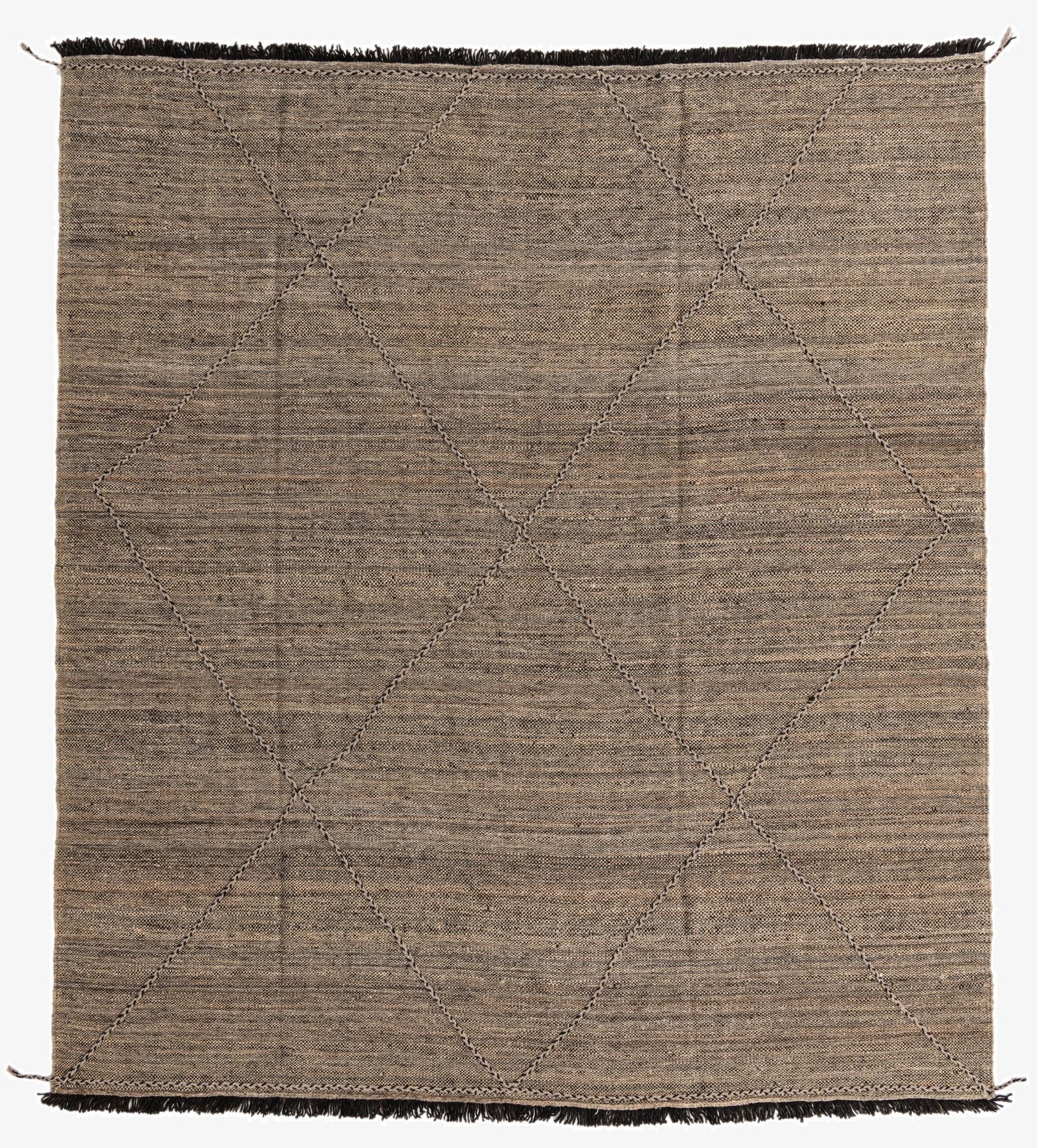 8' 6 x 9' 6  Hand Knotted Moroccan Wool Rug