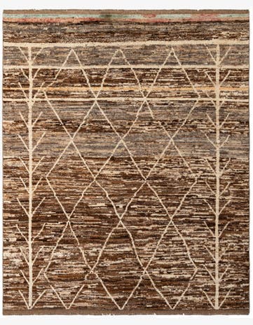 7' 11 x 9' 6 Hand Knotted Moroccan Wool Rug