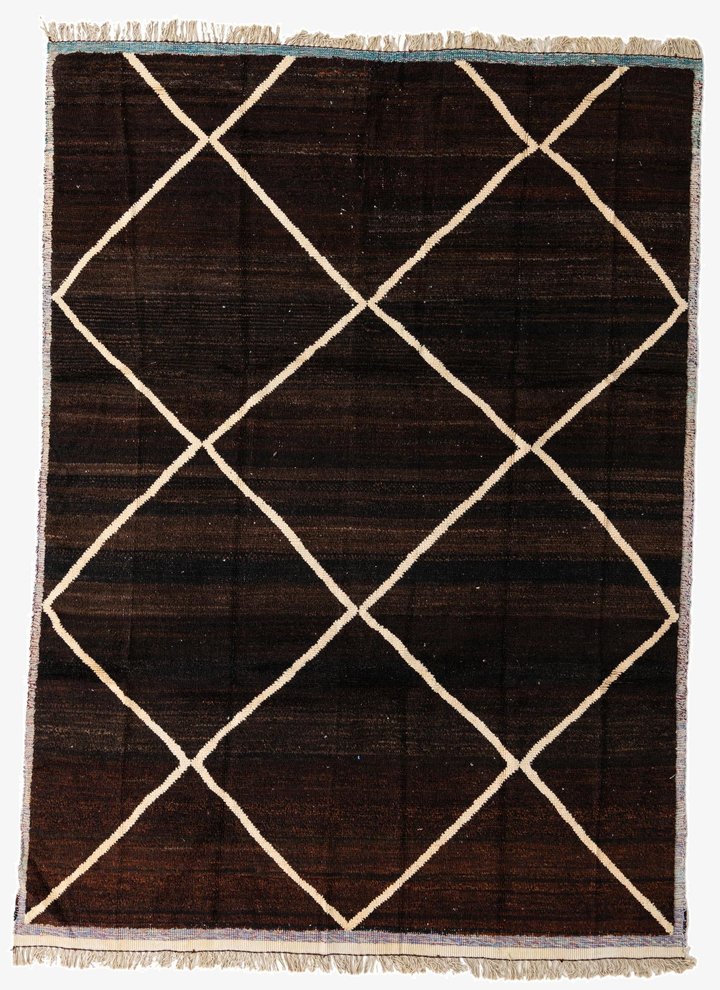 8' 10 x 12' 1  Hand Knotted Moroccan Wool Rug