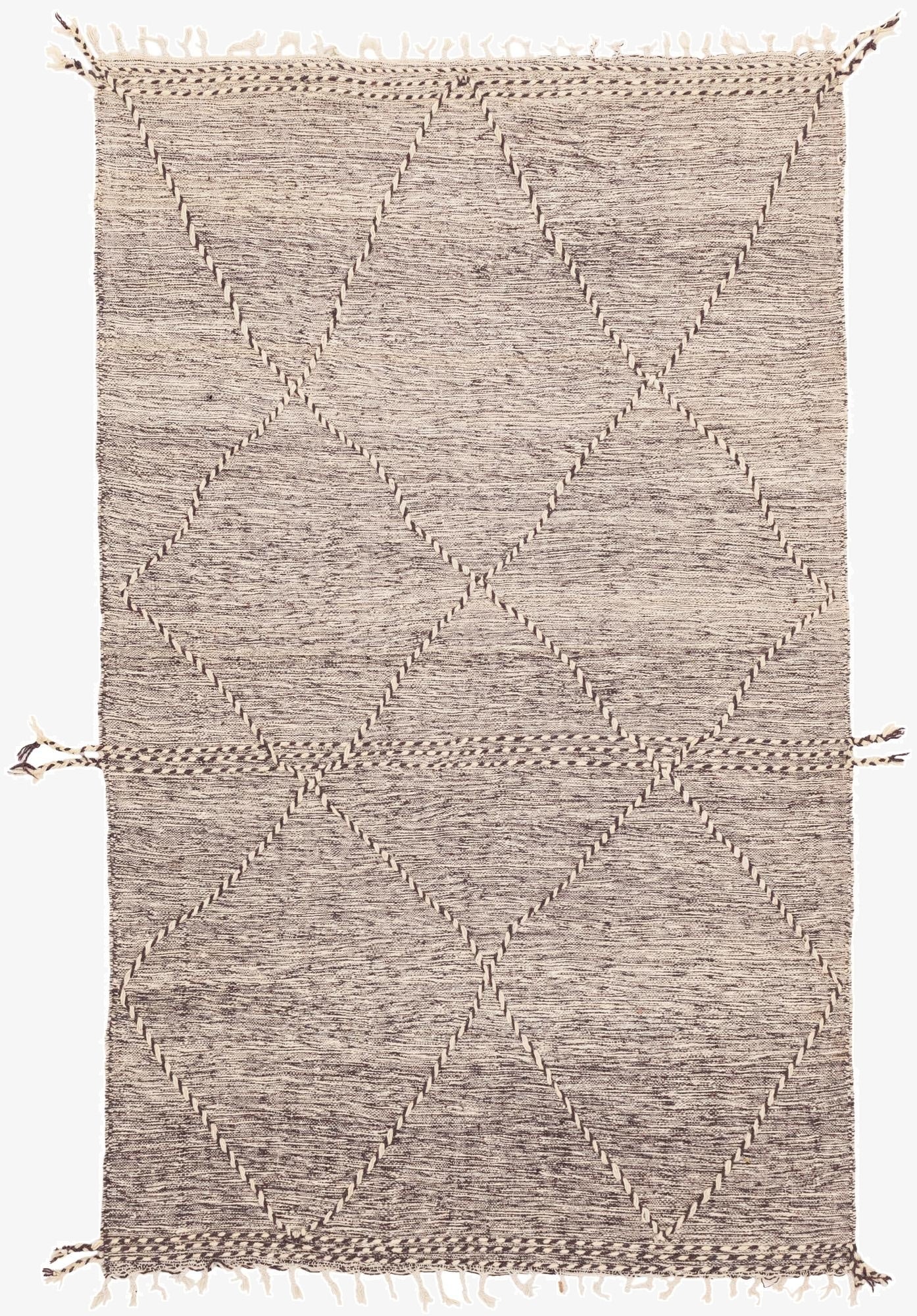 6' 6 x 10' 6  Hand Knotted Moroccan Wool Rug