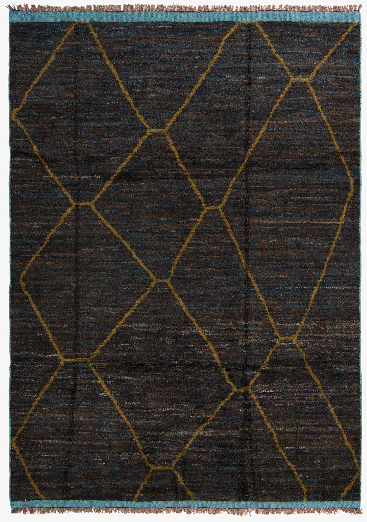 Primary image 7' 9 x 10' 11  Hand Knotted Moroccan Wool Rug
