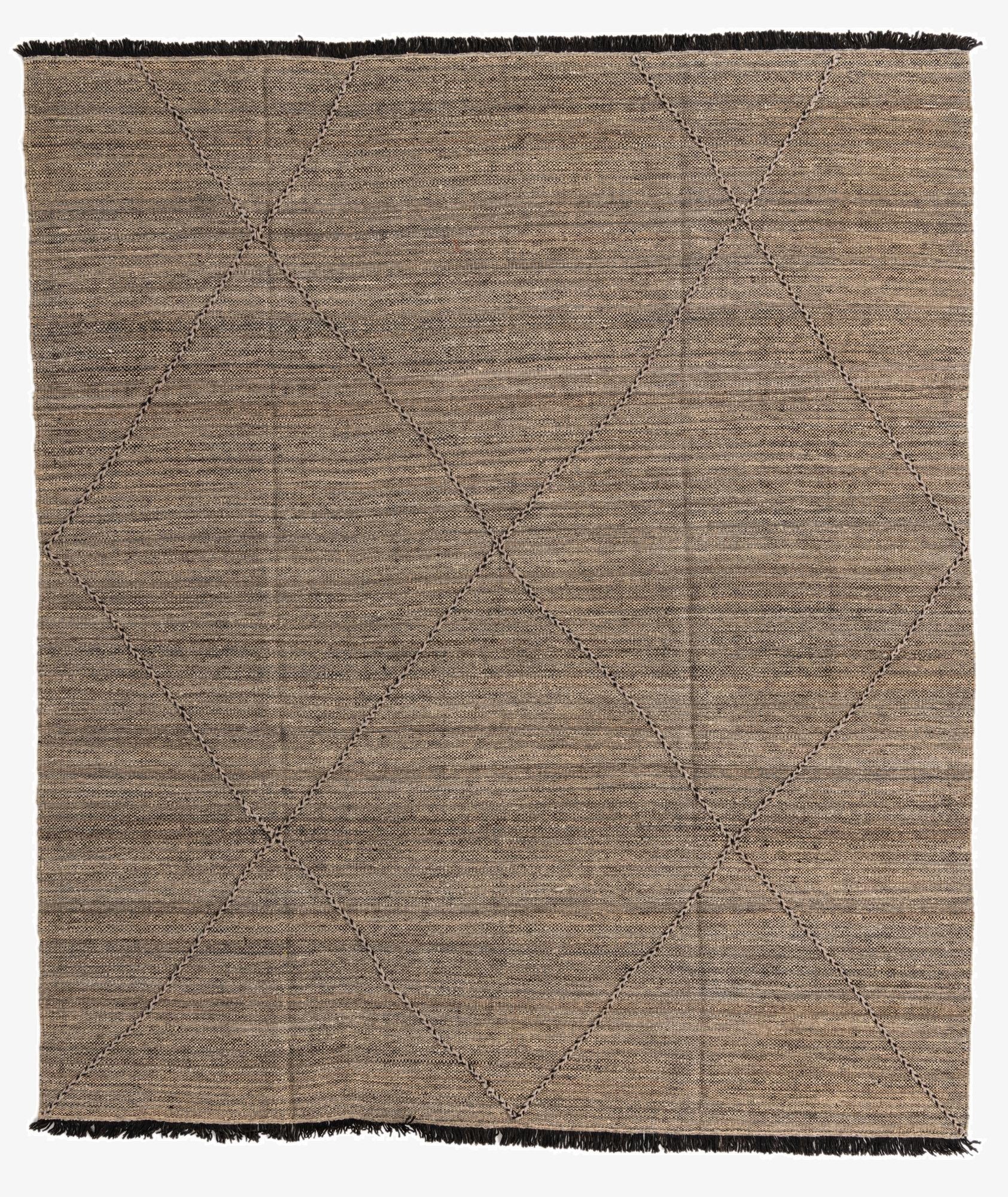 8' 3 x 9' 8  Hand Knotted Moroccan Wool Rug