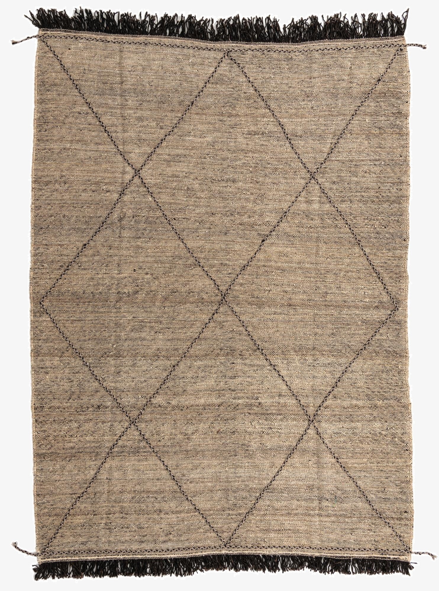 7' x 9' 7  Hand Knotted Moroccan Wool Rug