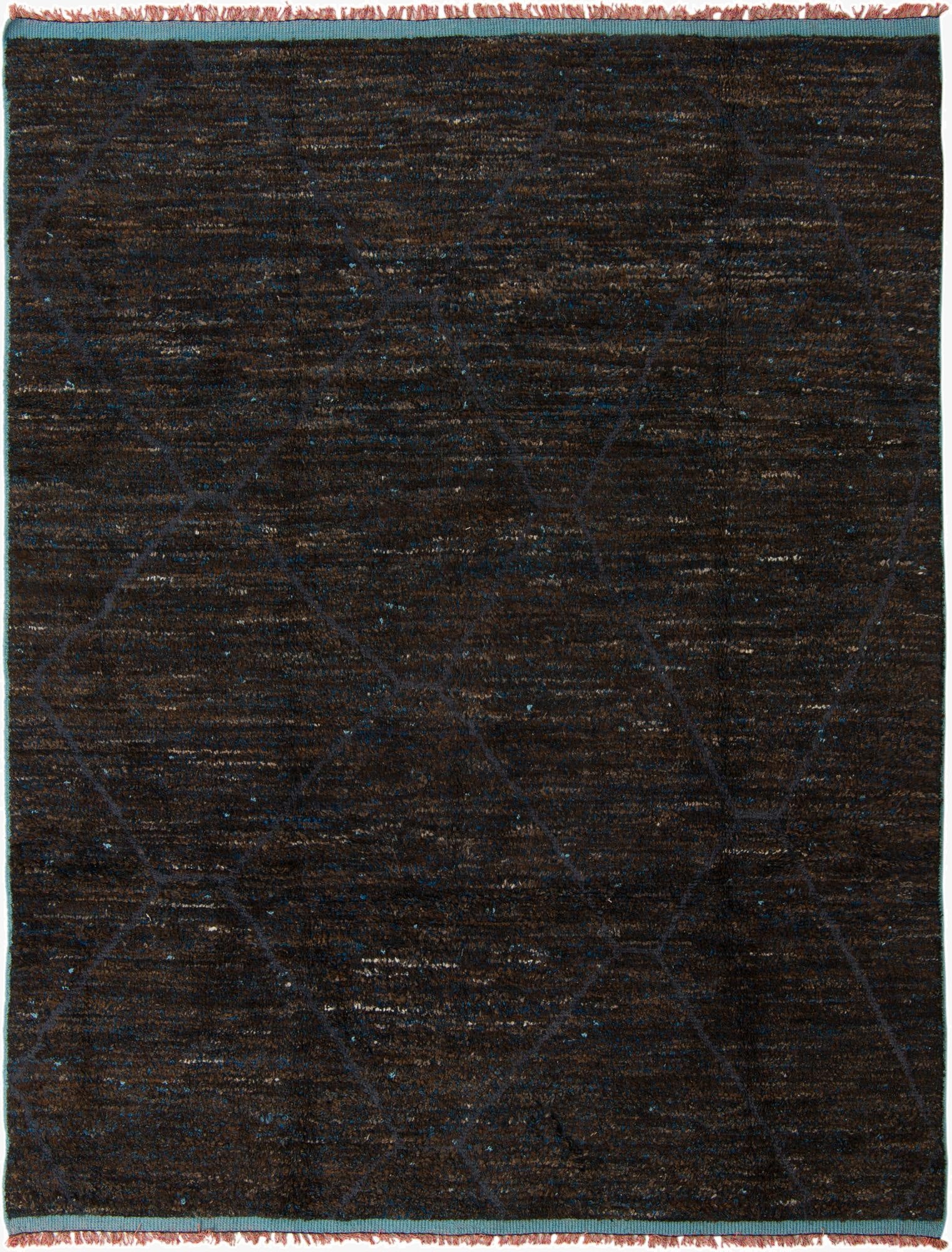 8' 1 x 10' 5  Hand Knotted Moroccan Wool Rug