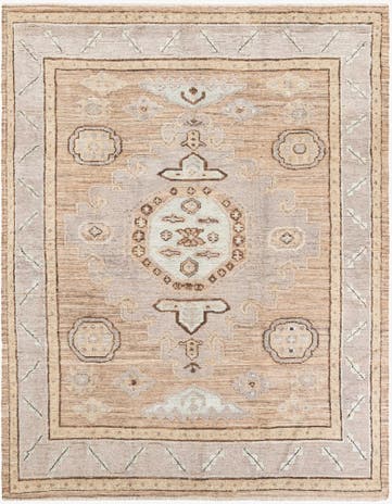 8' 2 x 10' 3 Hand Knotted Moroccan Wool Rug