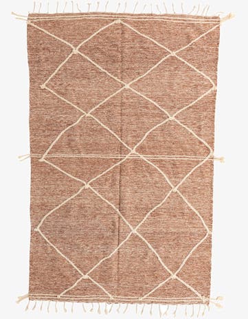 6' 2 x 9' 9 Hand Knotted Moroccan Wool Rug