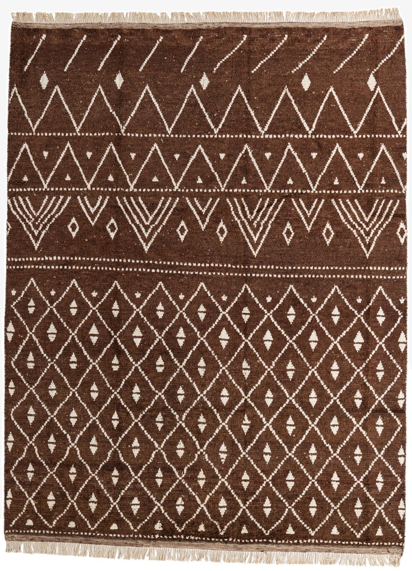 8' 3 x 10' 10  Hand Knotted Moroccan Wool Rug