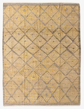 8' x 10' 5 Hand Knotted Moroccan Wool Rug