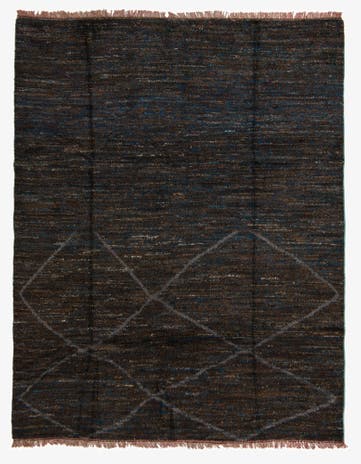 7' 9 x 9' 10 Hand Knotted Moroccan Wool Rug