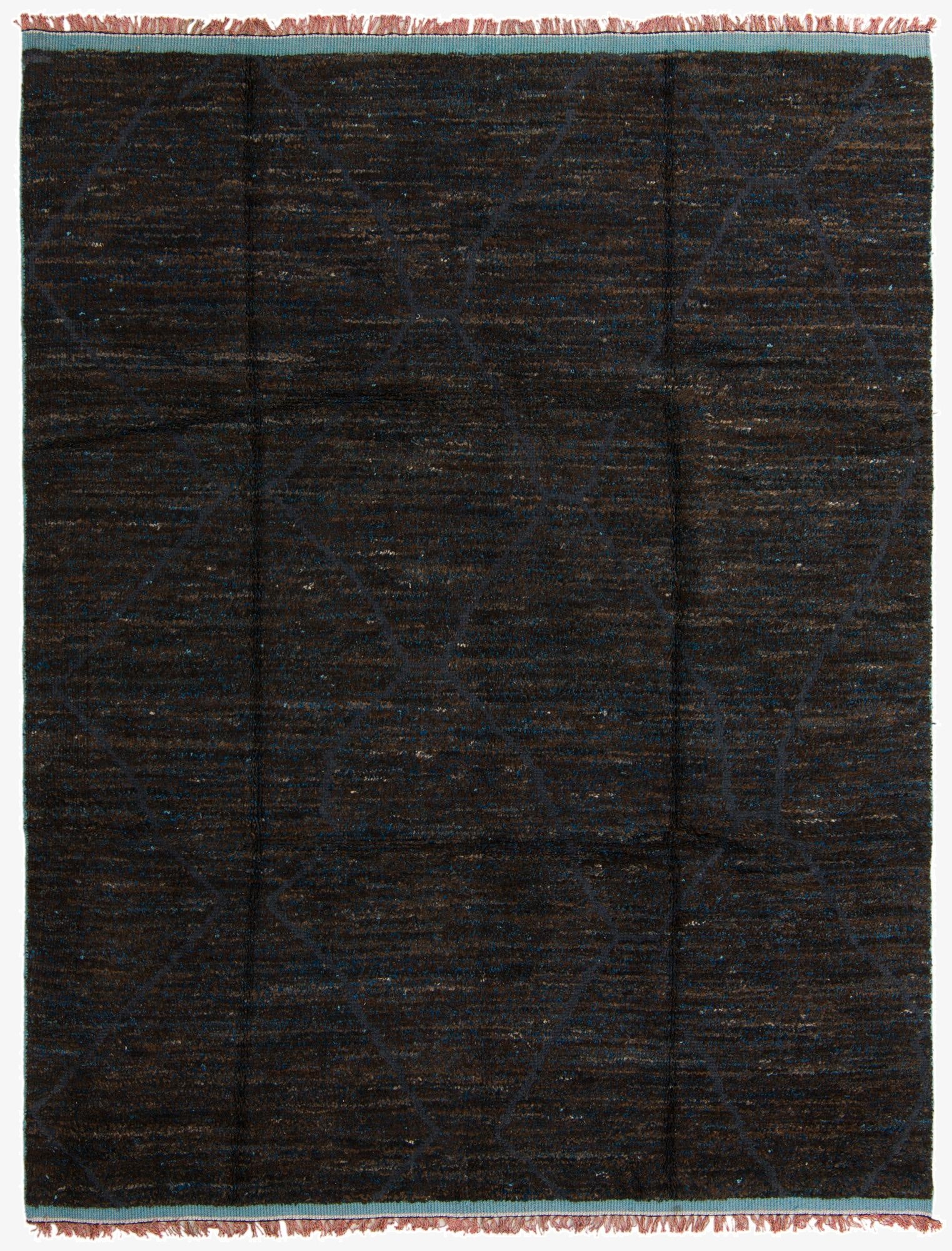 8' x 10' 4  Hand Knotted Moroccan Wool Rug