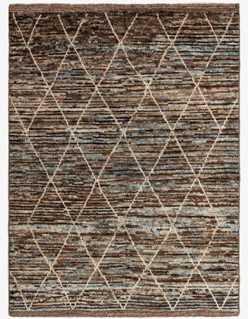 5' 11 x 7' 10 Hand Knotted Moroccan Wool Rug