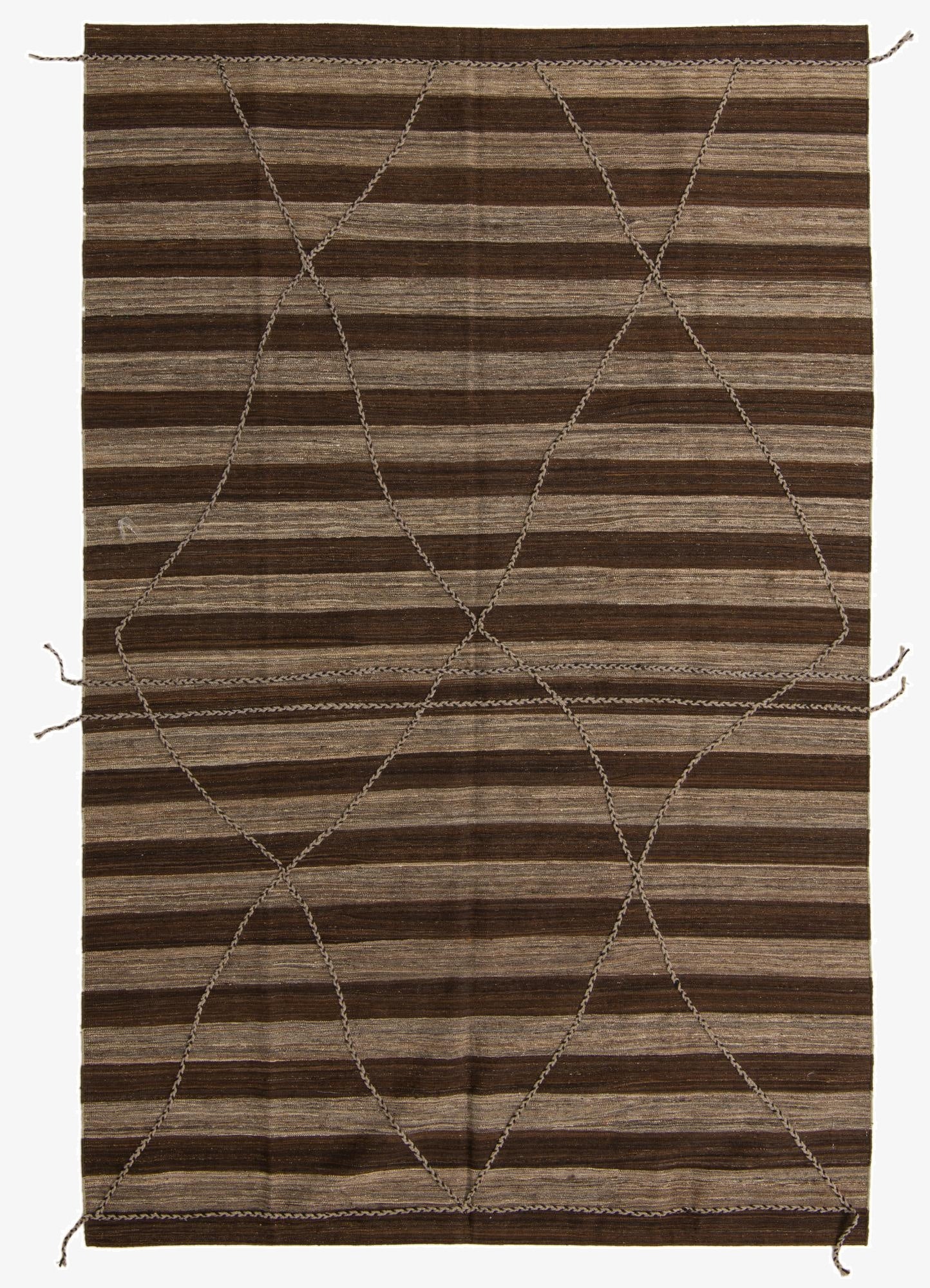 6' 5 x 9' 10  Hand Knotted Moroccan Wool Rug