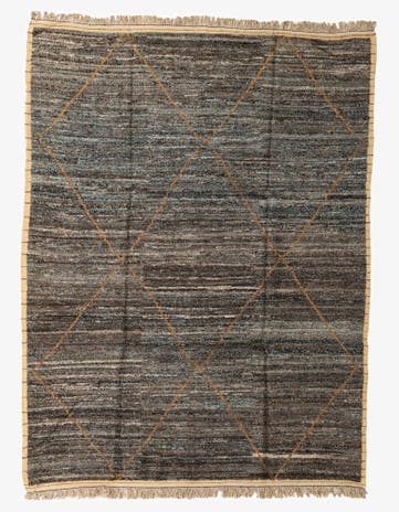 9' 3 x 12' 2 Hand Knotted Moroccan Wool Rug