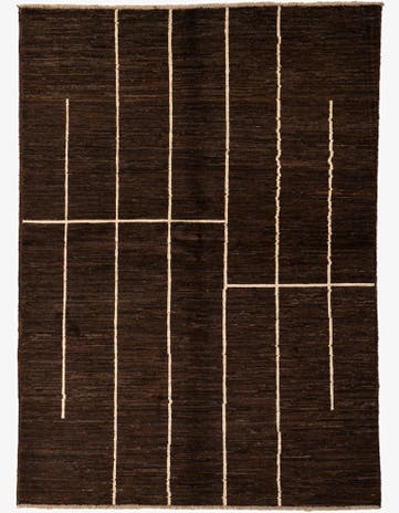 5' 8 x 7' 10 Hand Knotted Moroccan Wool Rug