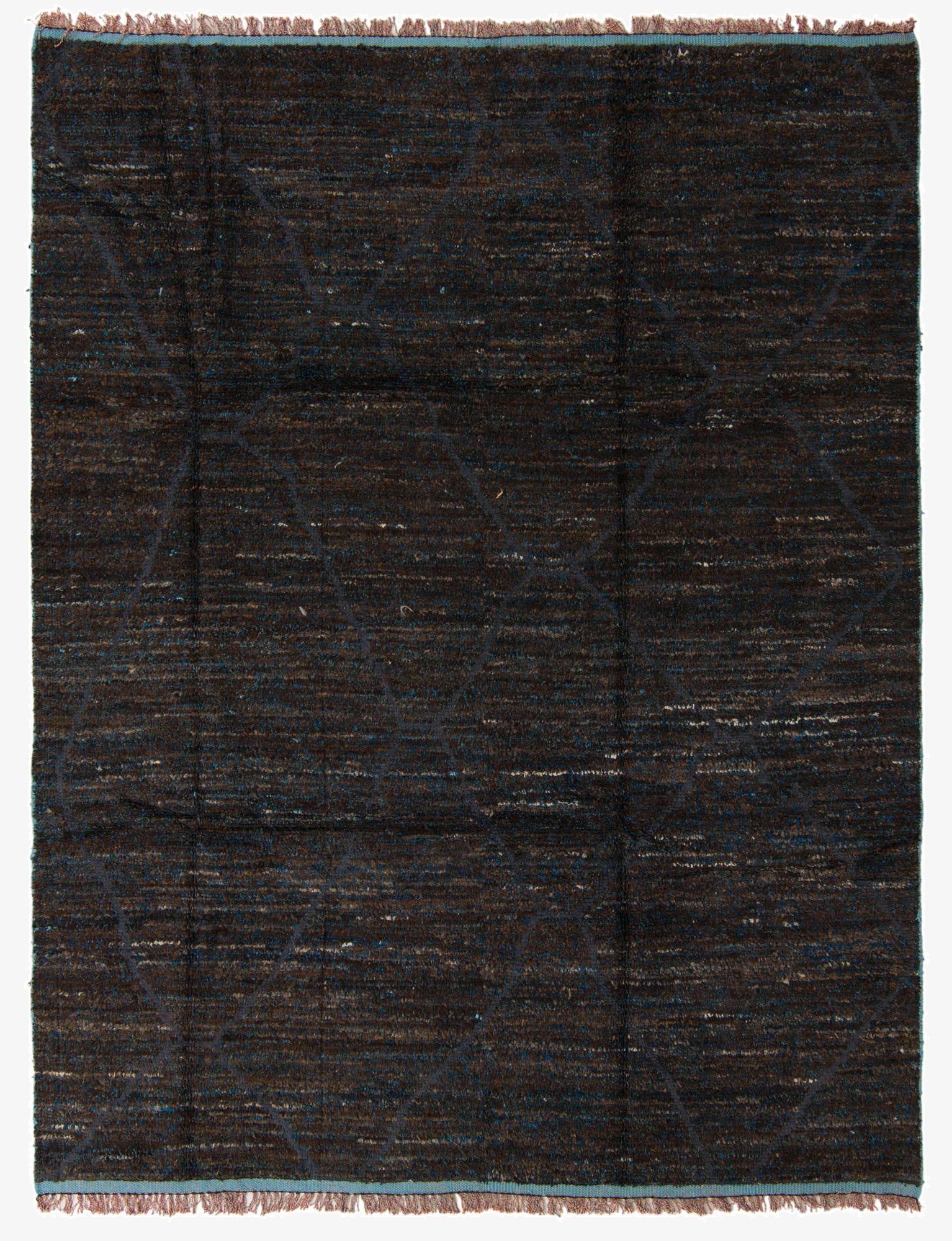 7' 9 x 10' 3  Hand Knotted Moroccan Wool Rug