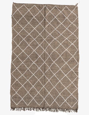 5' x 7' 8 Hand Knotted Moroccan Wool Rug