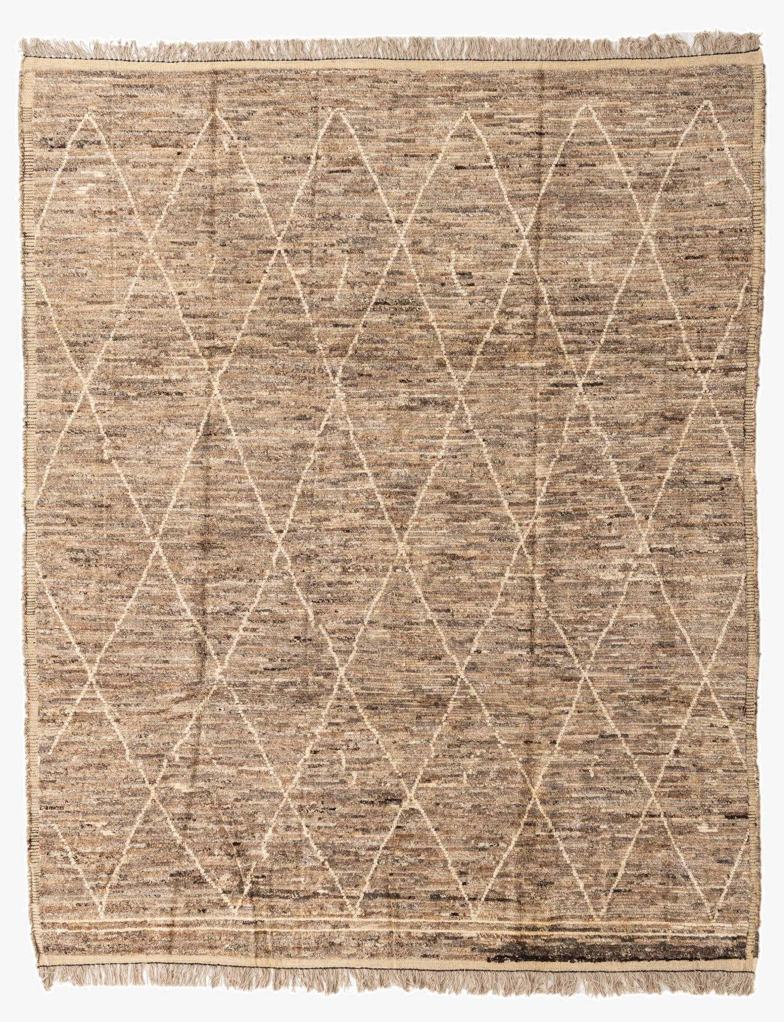 8' 5 x 10' 5  Hand Knotted Moroccan Wool Rug