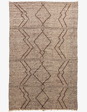 6' 5 x 10' Hand Knotted Moroccan Wool Rug