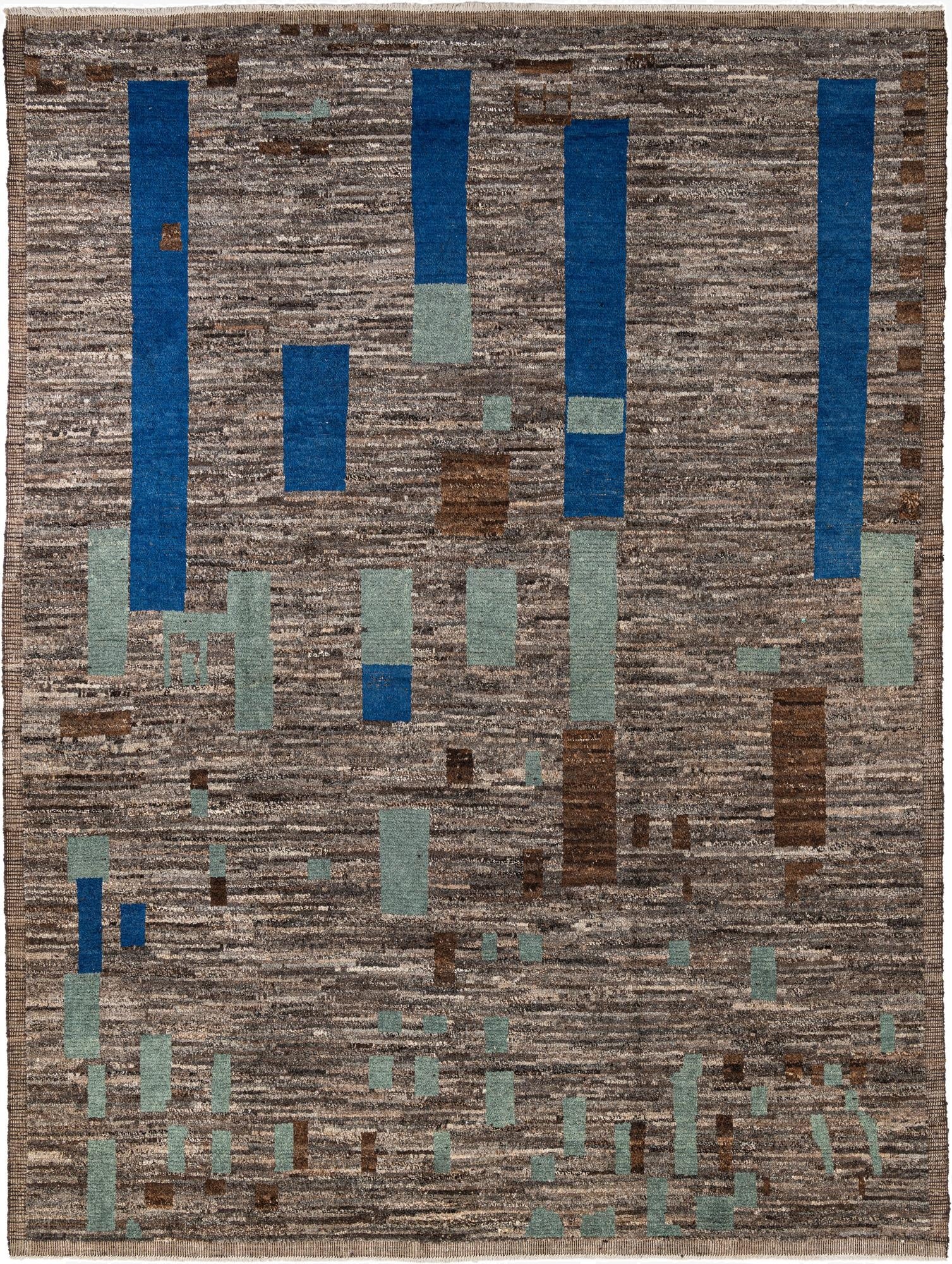 9' 3 x 12' 3  Hand Knotted Moroccan Wool Rug