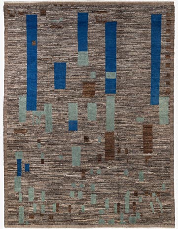 9' 3 x 12' 3 Hand Knotted Moroccan Wool Rug