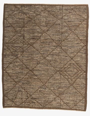 8' 5 x 10' 5 Hand Knotted Moroccan Wool Rug