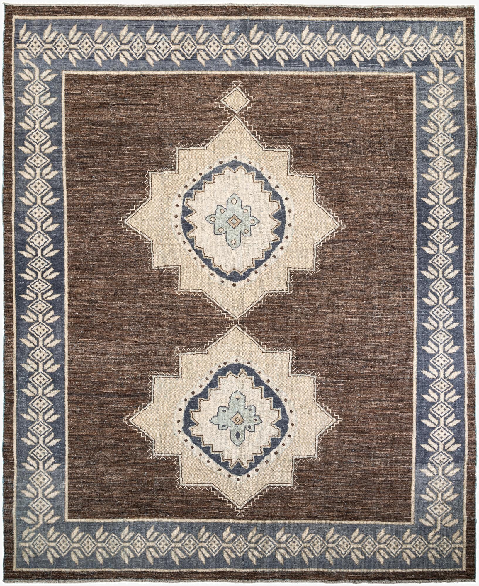 12' x 14' 7  Hand Knotted Moroccan Wool Rug