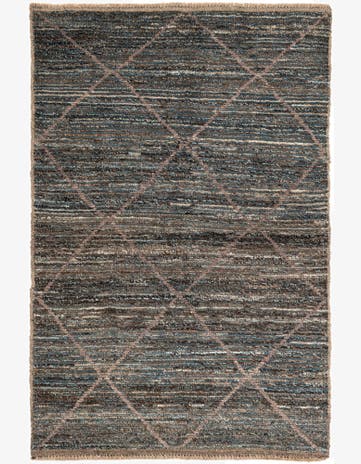 4' x 6' 3 Hand Knotted Moroccan Wool Rug