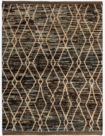 6' 2 x 7' 11 Hand Knotted Moroccan Wool Rug