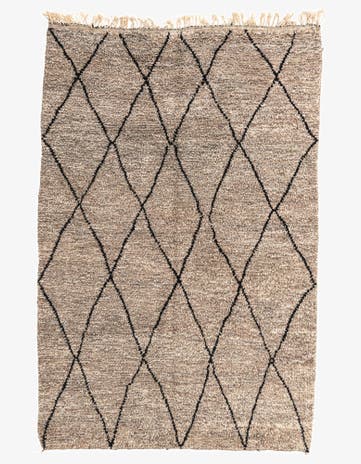 6' 10 x 10' Hand Knotted Moroccan Wool Rug