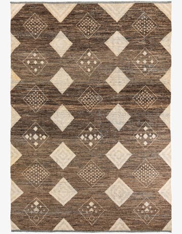 8' 4 x 12' 1 Hand Knotted Moroccan Wool Rug