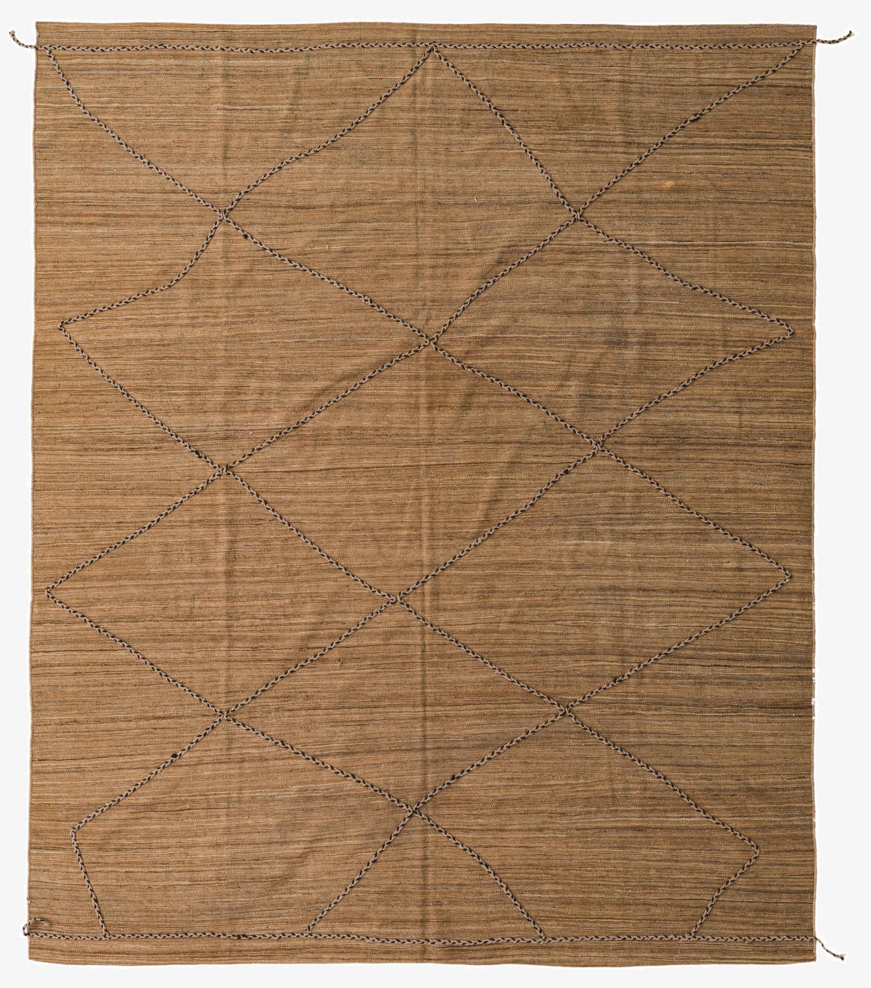 8' x 9' 7  Hand Knotted Moroccan Wool Rug