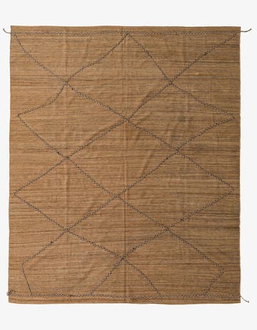 8' x 9' 7 Hand Knotted Moroccan Wool Rug