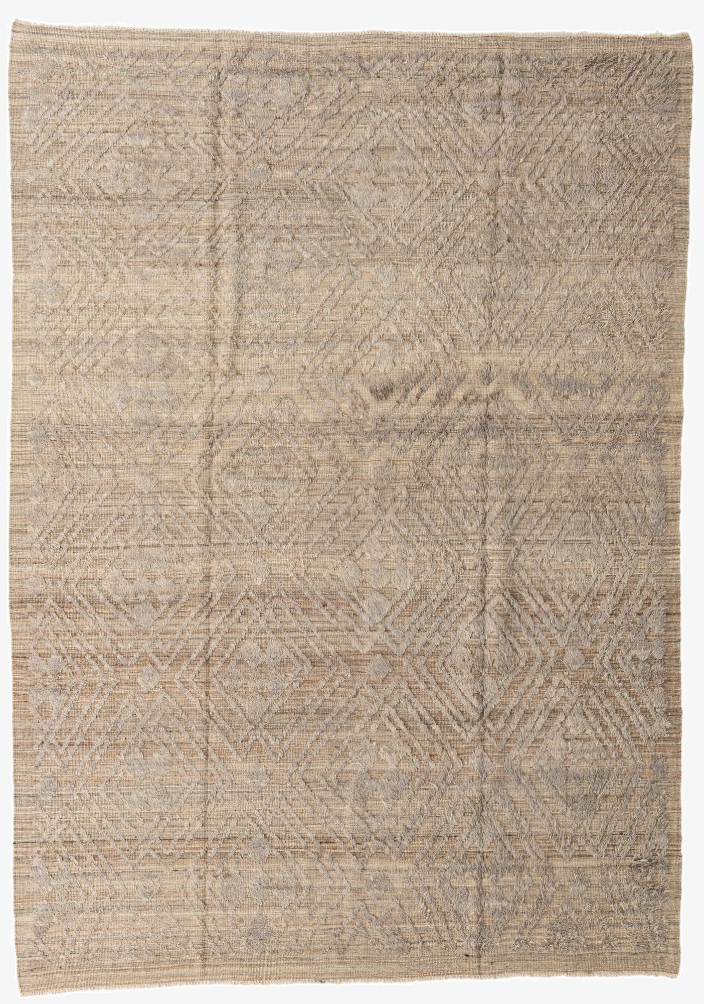 8' 10 x 12' 4  Hand Knotted Moroccan Wool Rug