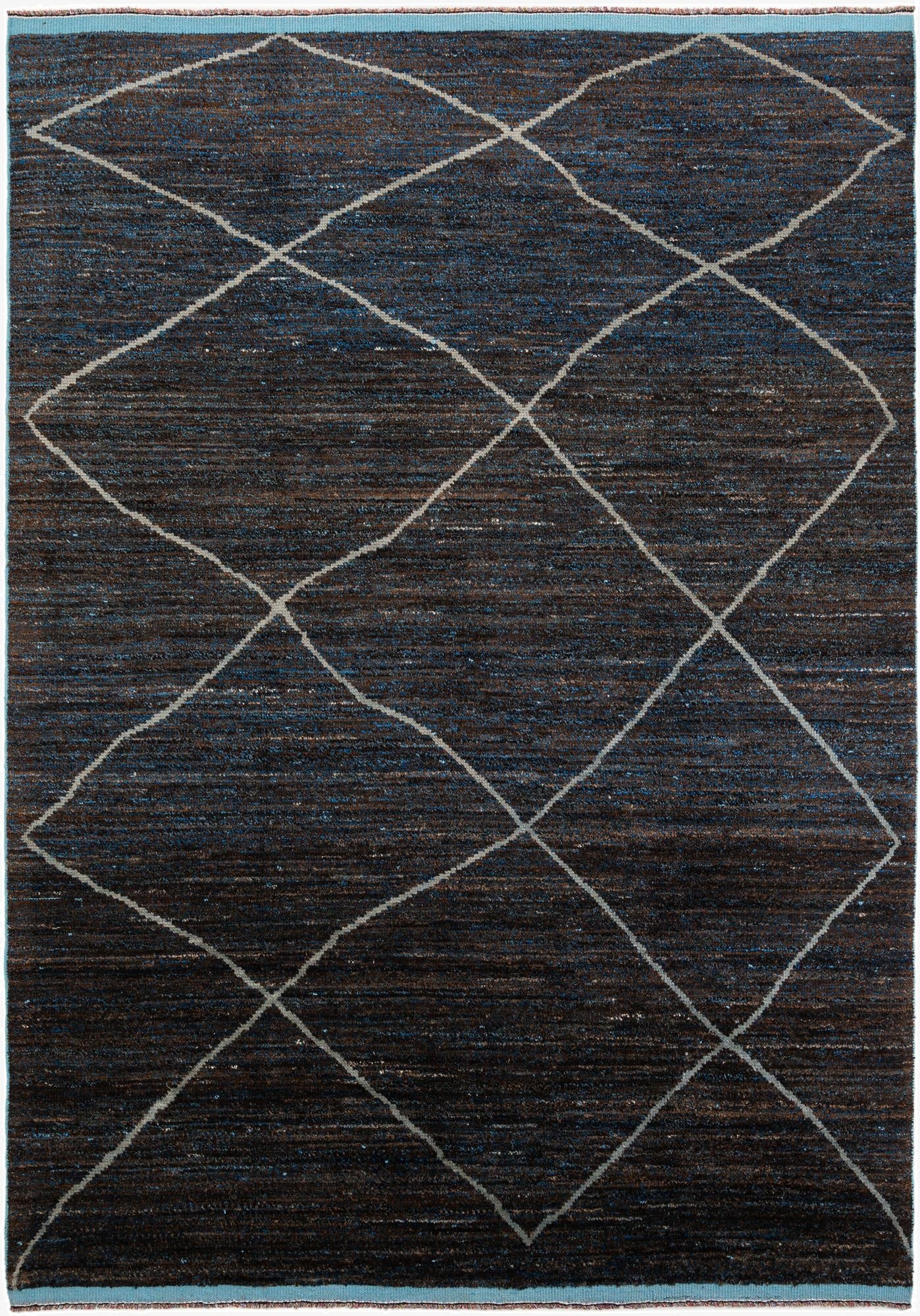 8' 8 x 12' 4  Hand Knotted Moroccan Wool Rug