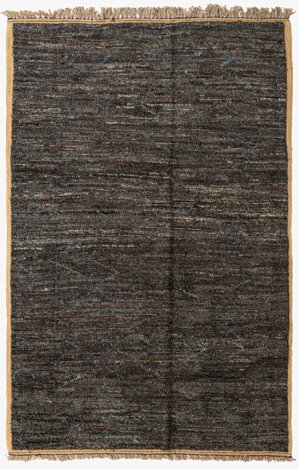 6' 4 x 9' 4  Hand Knotted Moroccan Wool Rug