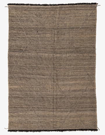 7' x 9' 9 Hand Knotted Moroccan Wool Rug