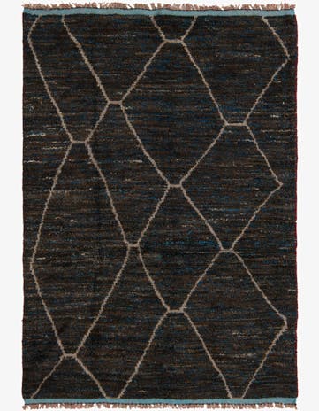 5' 2 x 7' 3 Hand Knotted Moroccan Wool Rug
