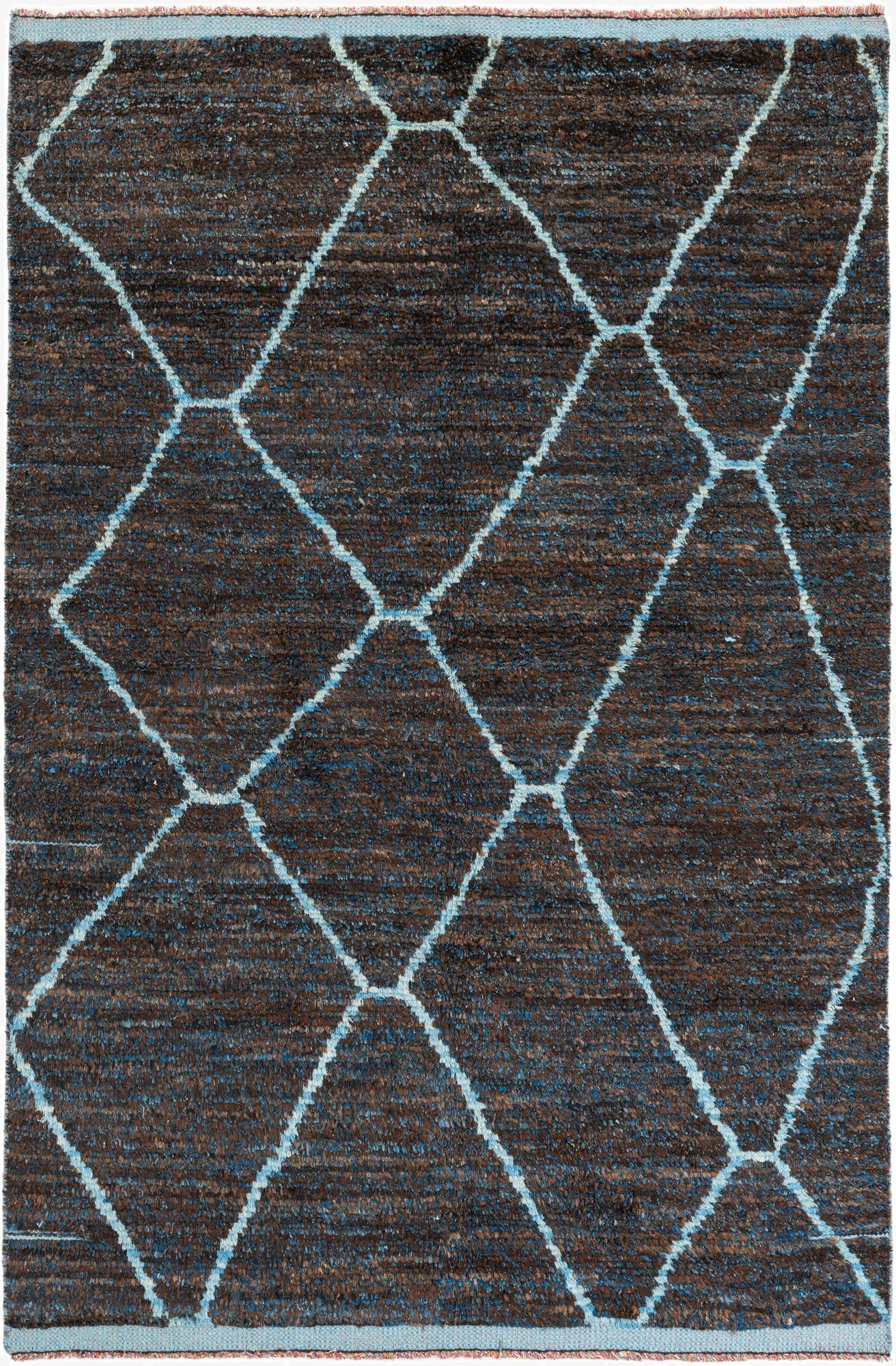 5' x 7' 4  Hand Knotted Moroccan Wool Rug