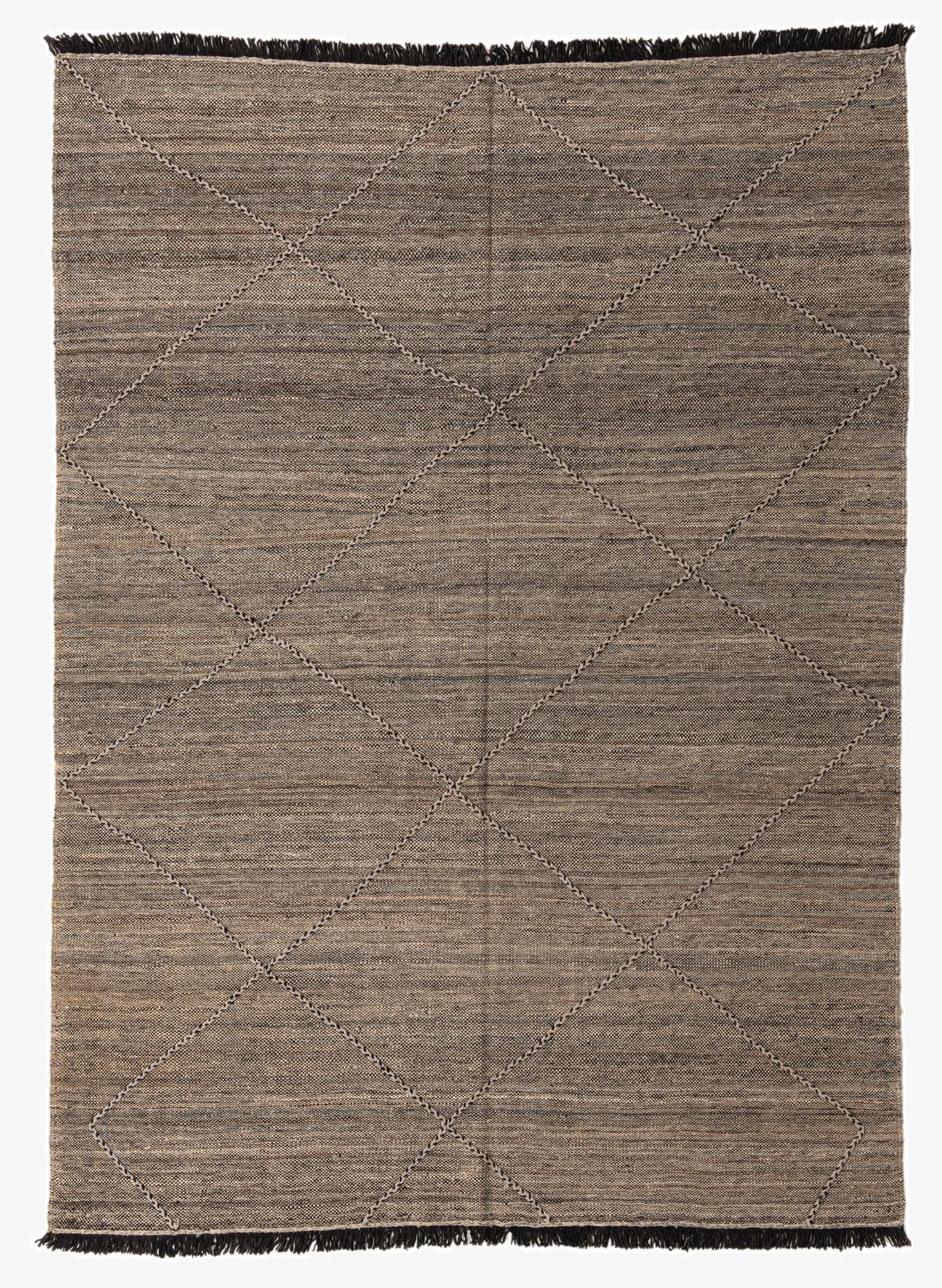 7' x 9' 8  Hand Knotted Moroccan Wool Rug
