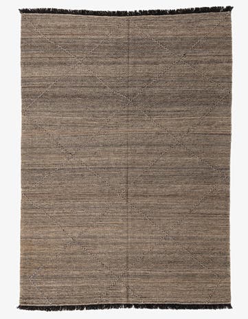 7' x 9' 8 Hand Knotted Moroccan Wool Rug