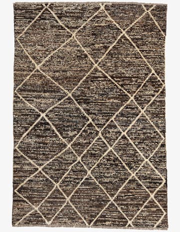 5' 6 x 8' Hand Knotted Moroccan Wool Rug