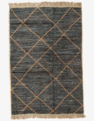 6' 2 x 9' Hand Knotted Moroccan Wool Rug