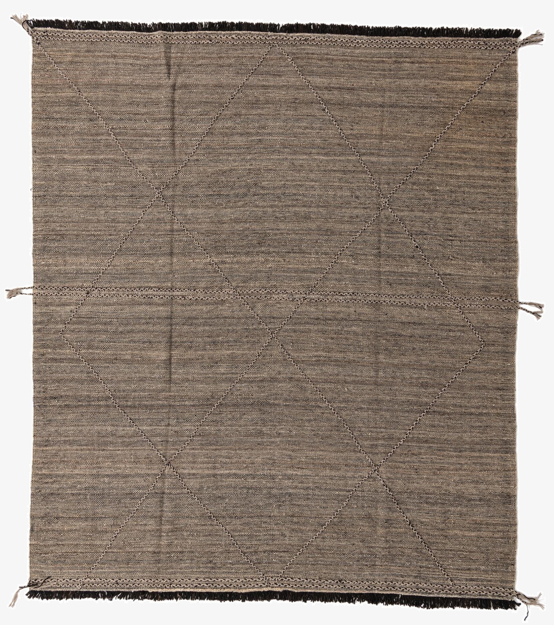 8' 5 x 9' 8  Hand Knotted Moroccan Wool Rug