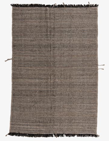 6' 8 x 9' 8 Hand Knotted Moroccan Wool Rug