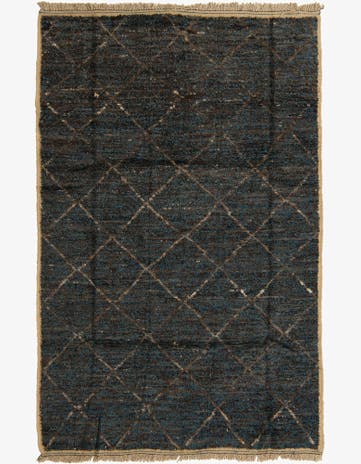 6' 1 x 9' 6 Hand Knotted Moroccan Wool Rug