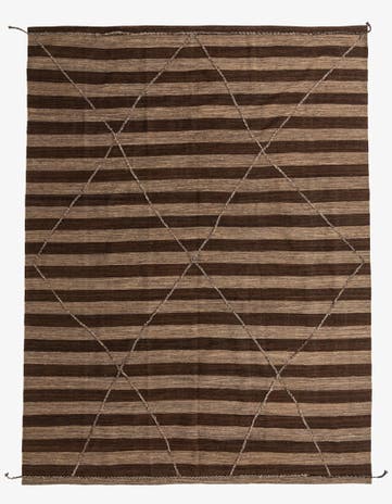 9' 7 x 12' 10 Hand Knotted Moroccan Wool Rug