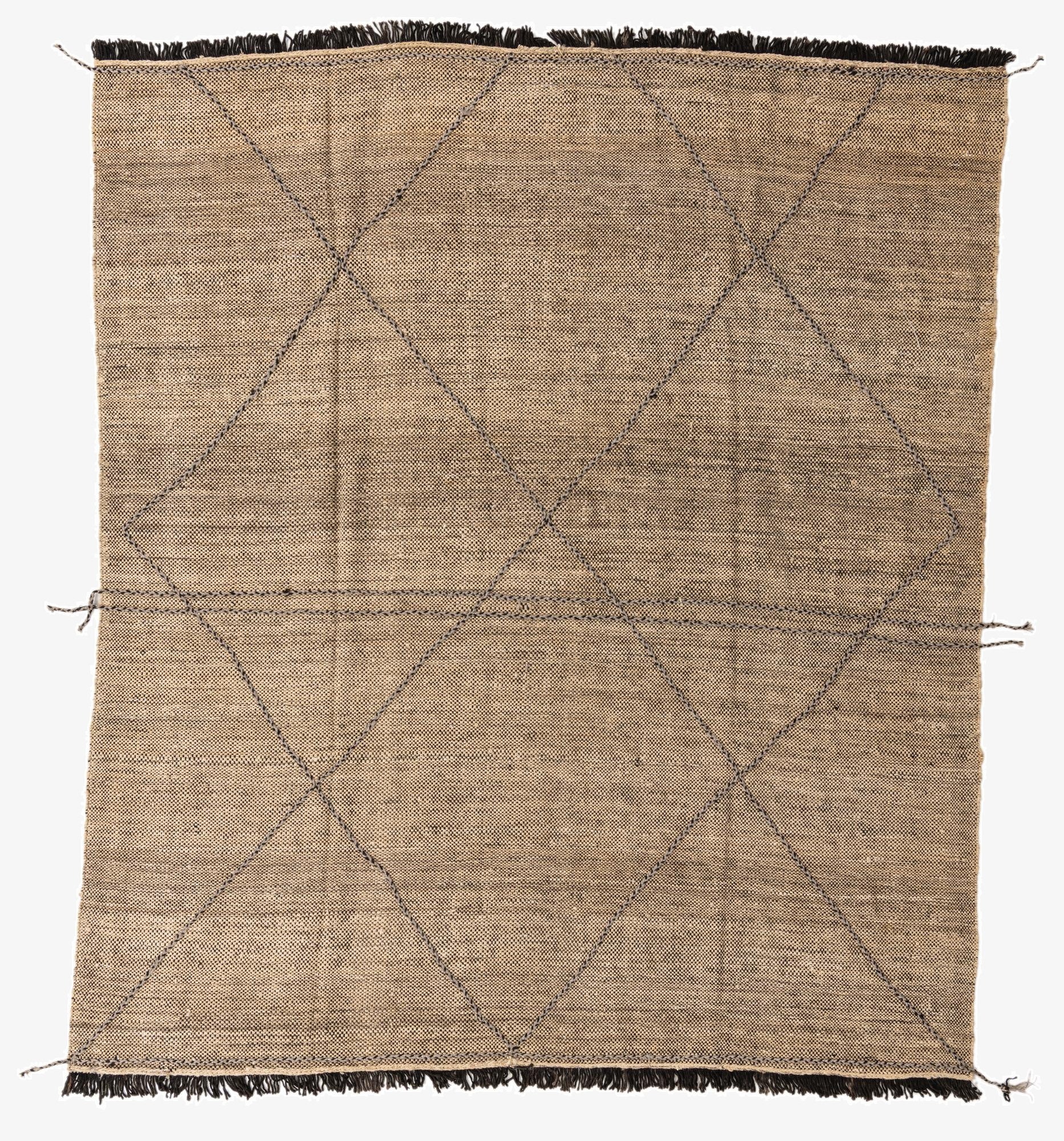 8' 5 x 9' 4  Hand Knotted Moroccan Wool Rug