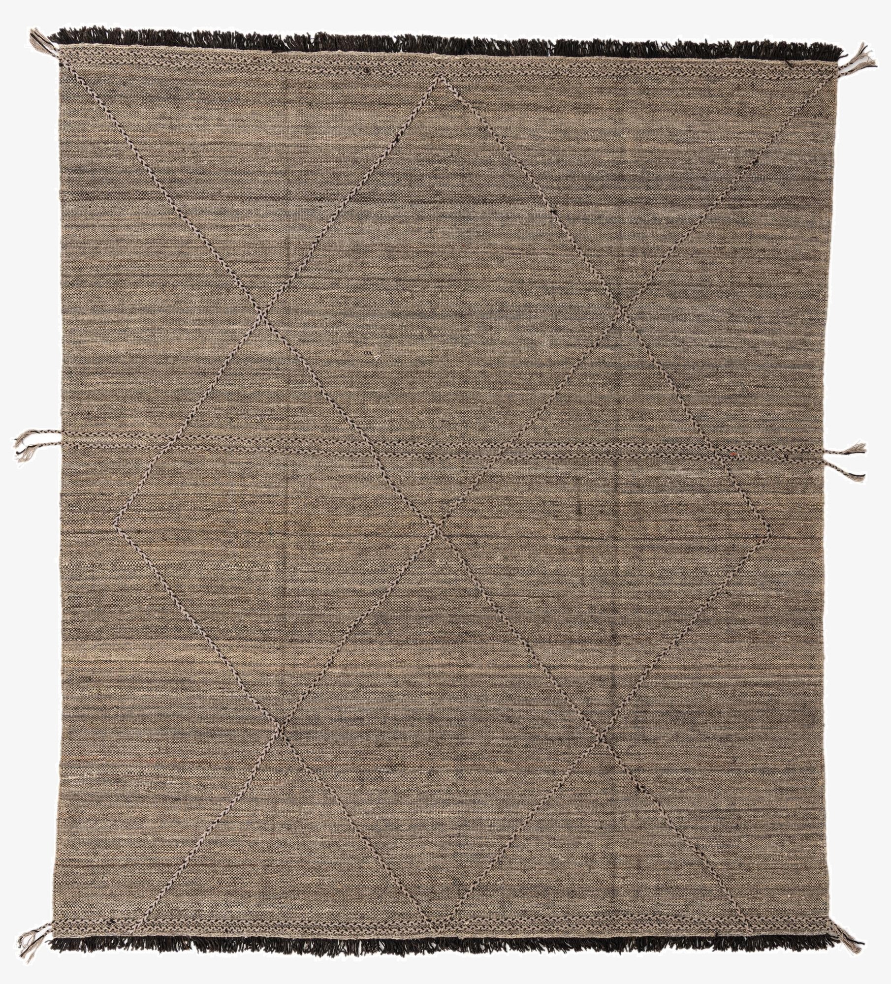 8' 4 x 9' 8  Hand Knotted Moroccan Wool Rug