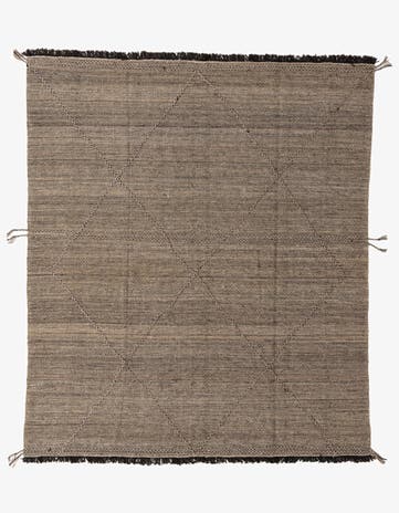 8' 4 x 9' 8 Hand Knotted Moroccan Wool Rug